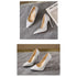 Elegant Plus Size Stiletto Pumps for Women - Pointed Toe Party Shoes